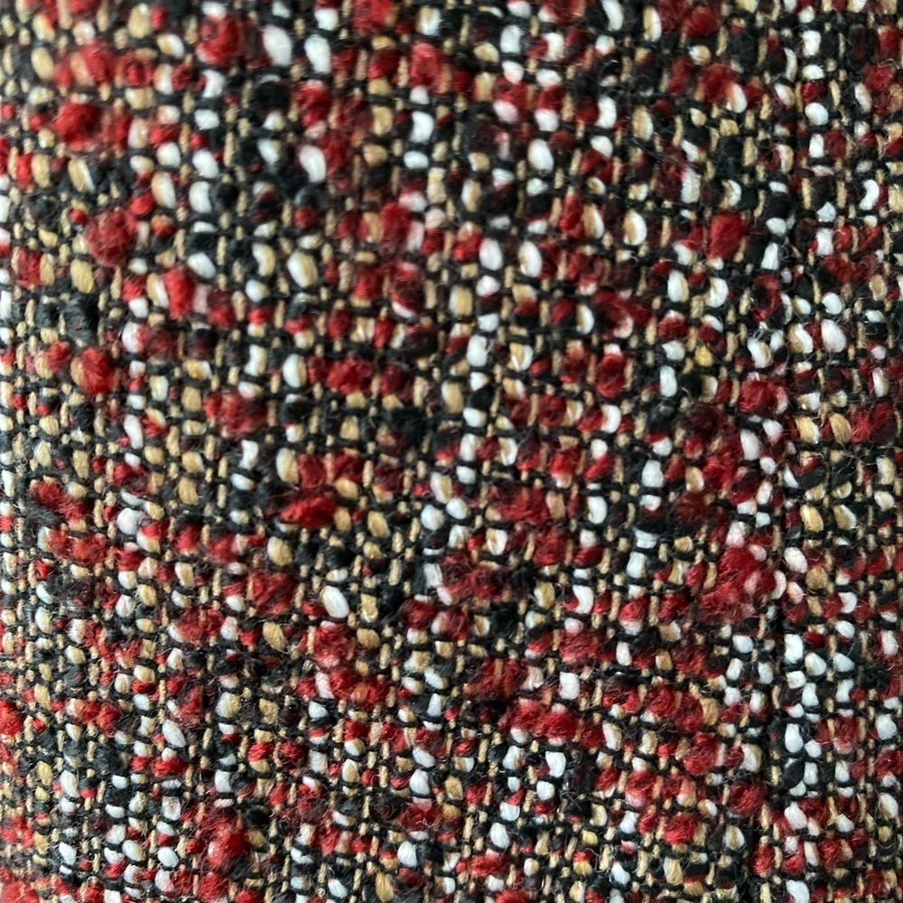 Nine West Size 12 Multicolored Full Lined Collarless Open Front Blazer - Picture 8 of 15